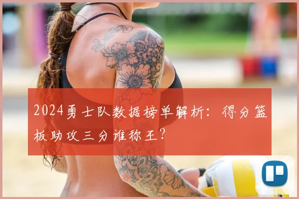 2024勇士队数据榜单解析：得分篮板助攻三分谁称王？